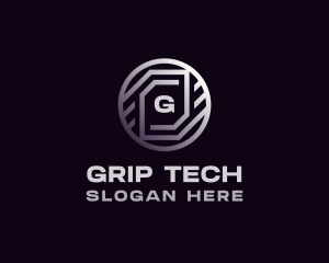 Tech Crypto Bitcoin logo design