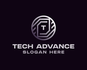 Tech Crypto Bitcoin logo design