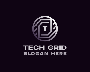 Tech Crypto Bitcoin logo design