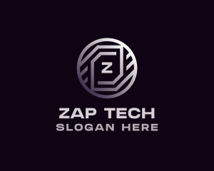 Tech Crypto Bitcoin logo design