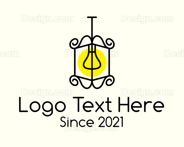 Vintage Ornate Lamp Logo