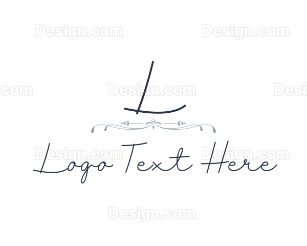 Elegant Wedding Signature Logo