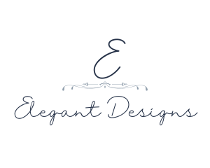 Elegant Wedding Signature logo design