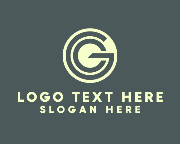 Letter Gc logo example 3