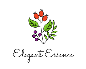 Elegant Herb Restaurant Produce logo design