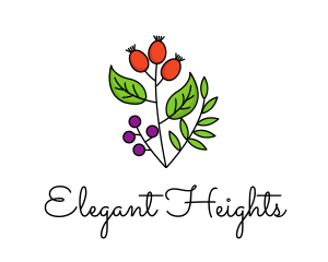 Elegant Herb Restaurant Produce logo design