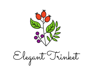 Elegant Herb Restaurant Produce logo design
