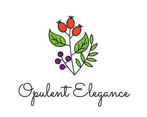 Elegant Herb Restaurant Produce logo design