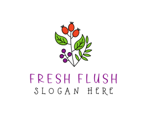 Elegant Herb Restaurant Produce logo design