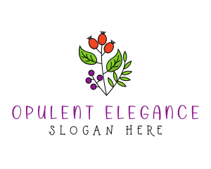 Elegant Herb Restaurant Produce logo design