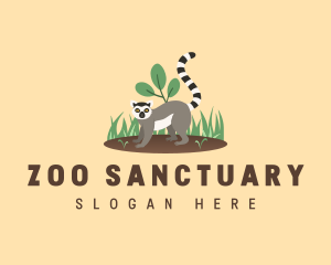 Madagascar Lemur Animal logo design