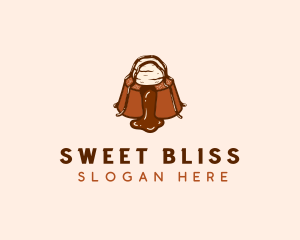 Molten Chocolate Dessert logo design