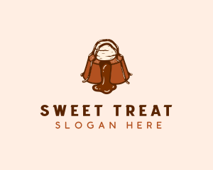 Molten Chocolate Dessert logo design