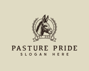 Donkey Wreath Livestock logo