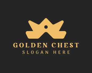 Gold Deluxe Crown logo design