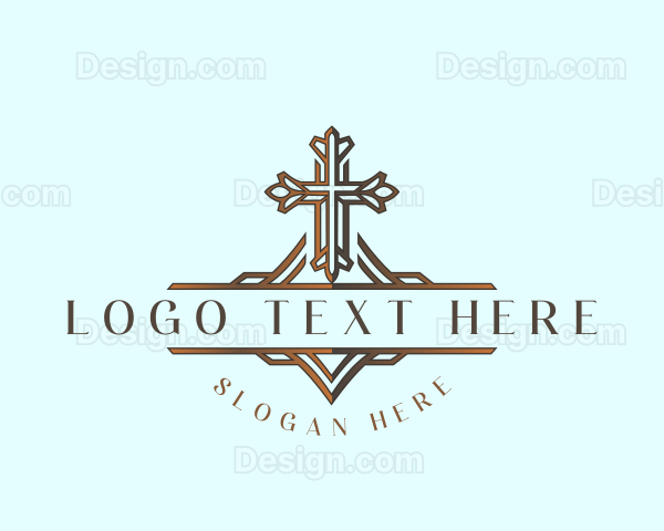 Christian Chapel Cross Logo