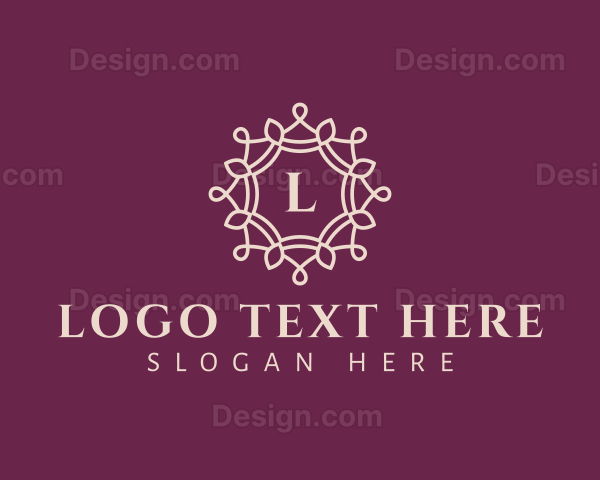 Ornament Mandala Wreath Logo