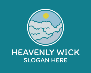 Cloudy Sky Badge logo design