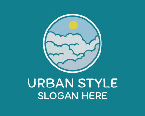 Cloudy Sky Badge logo