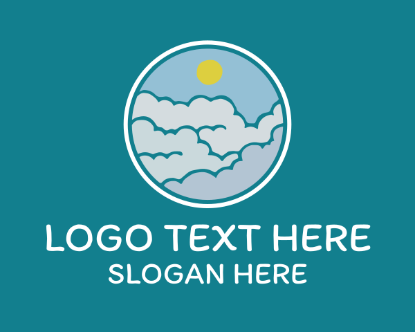 Cloudy Sky Badge logo