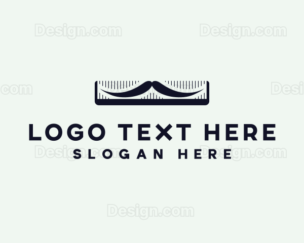 Mustache Grooming Barber Logo