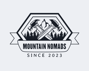 Hammer Tool Mountain  logo design