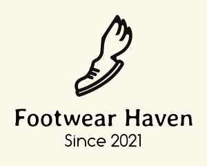 Wing Footwear Shoe logo design