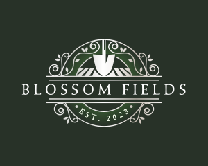 Landscaping Shovel Field logo design