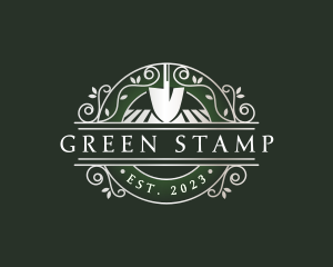 Landscaping Shovel Field logo design