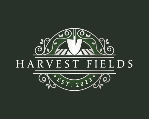 Landscaping Shovel Field logo design