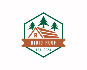 Roof Cabin House logo design