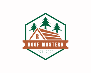 Roof Cabin House logo design