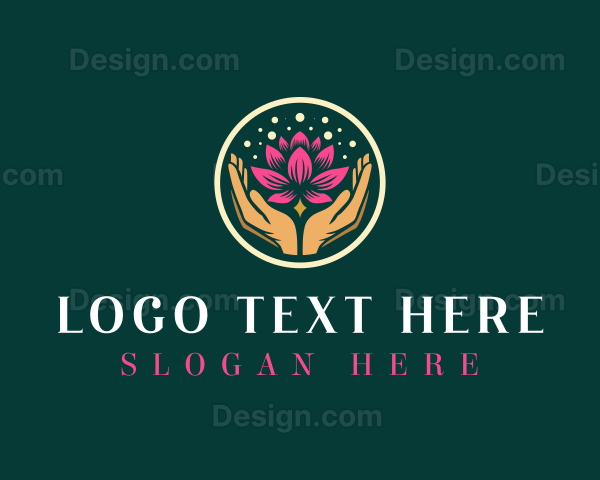 Yoga Lotus Flower Logo