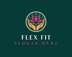 Yoga Lotus Flower logo