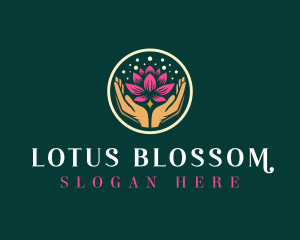 Yoga Lotus Flower logo