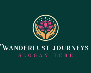 Yoga Lotus Flower logo