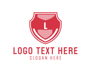 Red Shield Letter Logo
