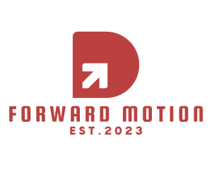 Arrow Letter D logo