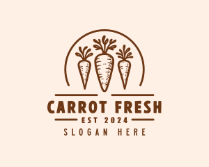 Organic Farm Carrots logo design