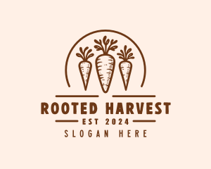 Organic Farm Carrots logo design