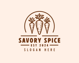 Organic Farm Carrots logo design