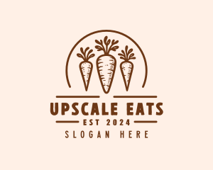 Organic Farm Carrots logo design