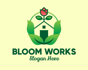 Eco Rose House logo design