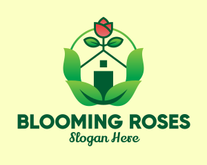 Eco Rose House logo design