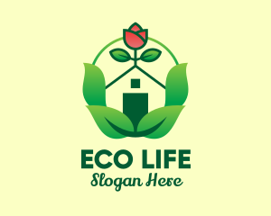 Eco Rose House logo design