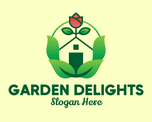 Eco Rose House logo design