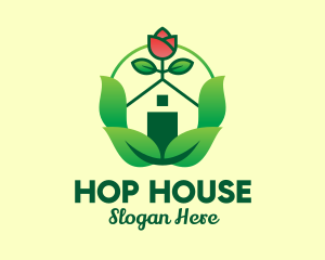 Eco Rose House logo design