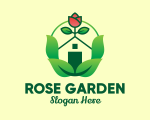 Eco Rose House logo design