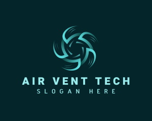 Fan Air Cooling Refrigeration logo design