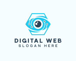 Hexagon Eye Digital Technology  logo design